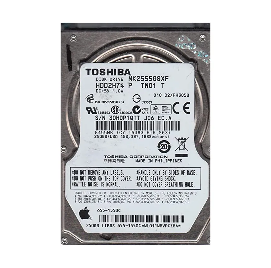 MINI Disque Dur Toshiba HDD2H74 250GB SATA