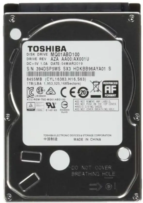 Mini Disque Dur Toshiba 1TB MQ04ABF100 HDD SATA