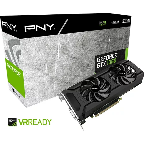 Carte Graphique PNY GeForce 1060 6GB (2 Fans)